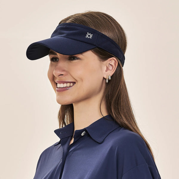 Viseira UV Com Proteção Solar Athletic Dry Marinho
