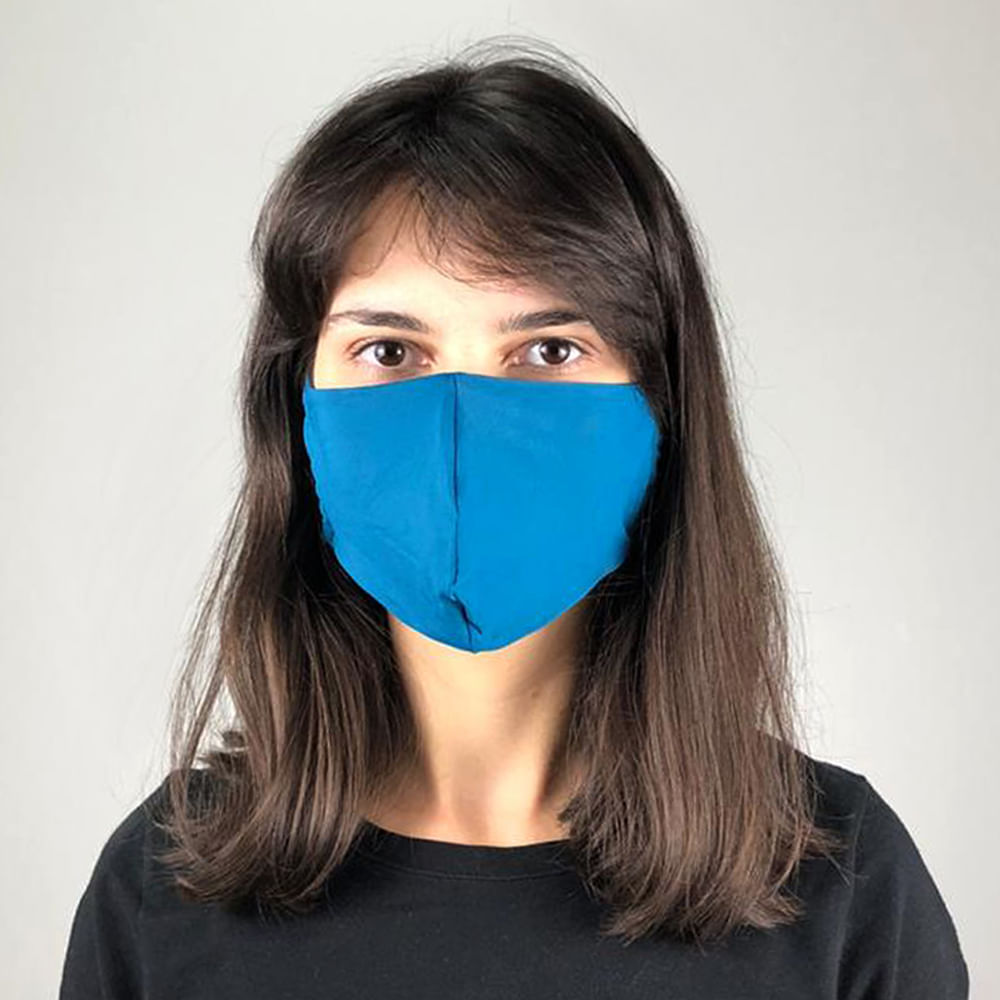 Máscara para Proteção com Ajuste UV.LINE - Azul Petróleo