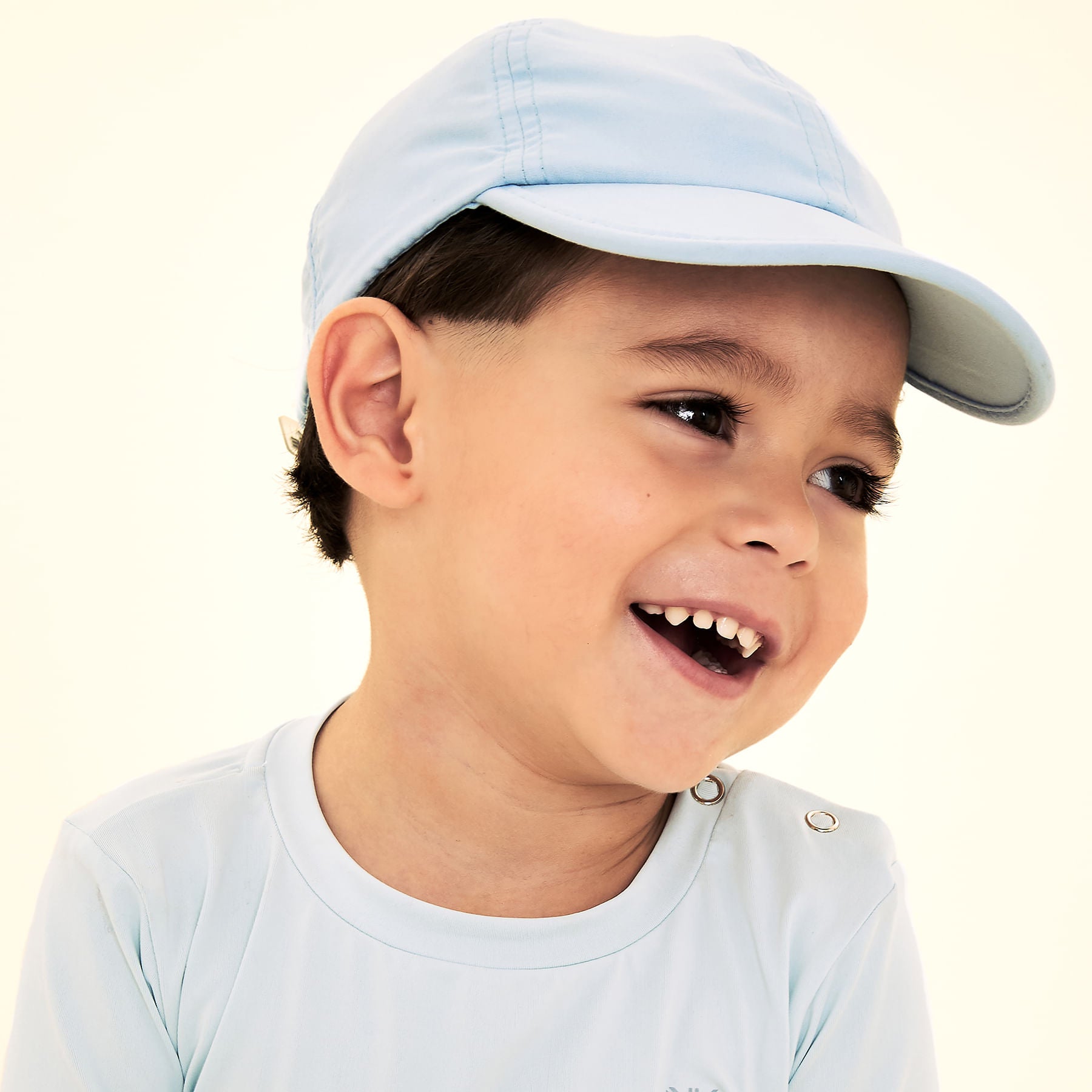 Boné UV Com Proteção Solar Baby Colors Azul Céu