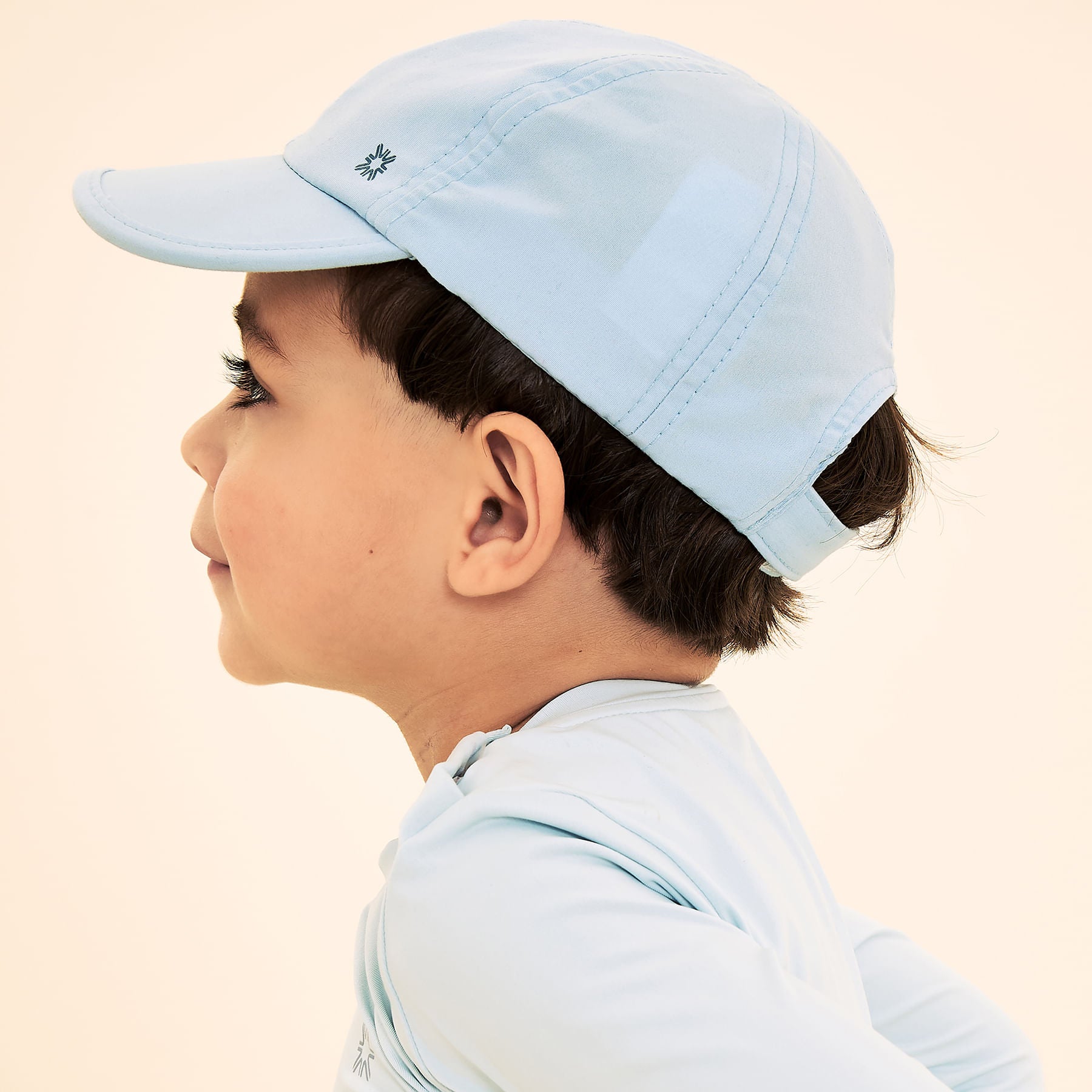 Boné UV Com Proteção Solar Baby Colors Azul Céu