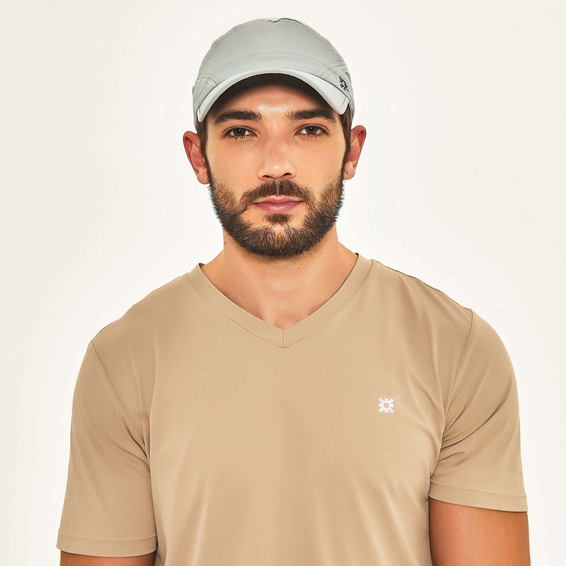 Boné UV Com Proteção Solar New Fit - CINZA/PRETO