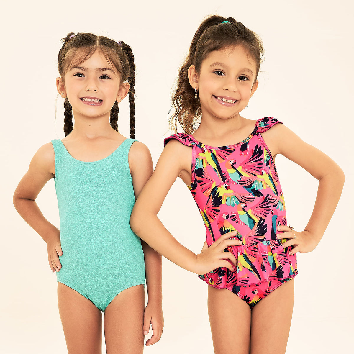 Maiô UV Infantil Com Proteção Solar Swim Textura Color Lagoa