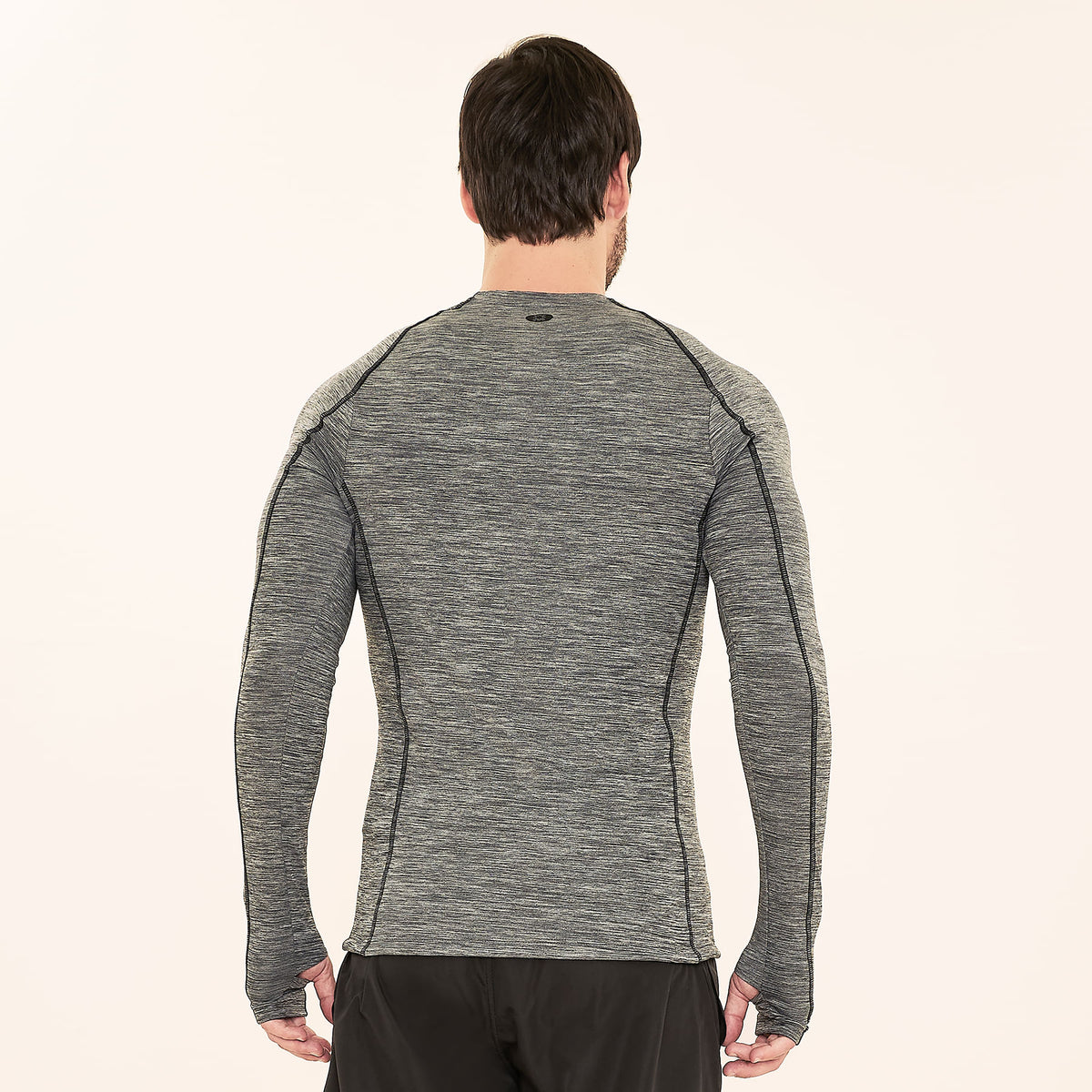 Camisa UV Masculina Com Proteção Solar Flex Mescla - CINZA MESCLA/PRETO