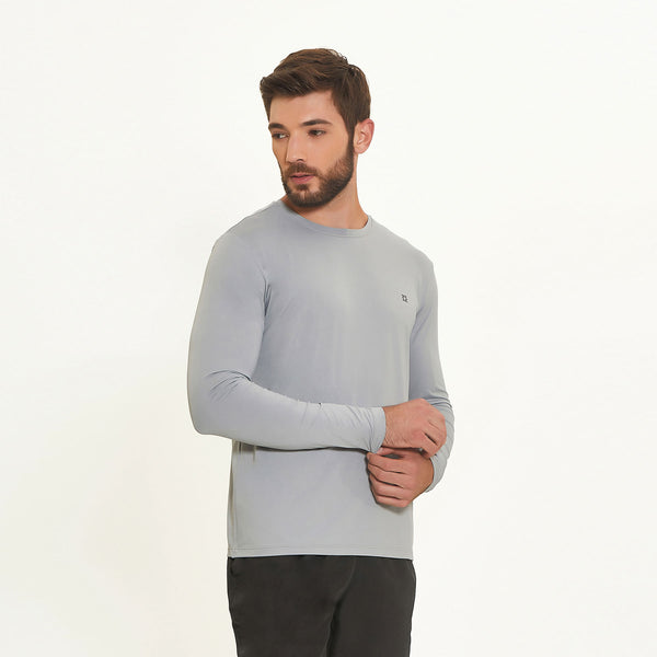 Camisa UV Masculina Com Proteção Solar Uvpro Cinza