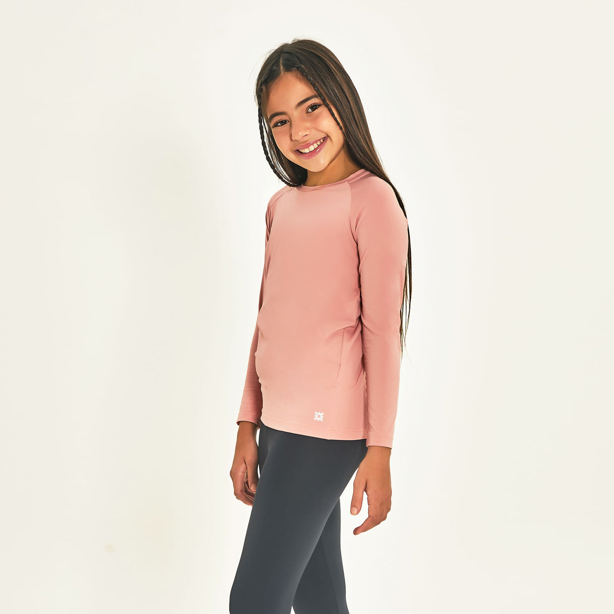 Camisa UV Infantil Com Proteção Solar Uvpro Rose