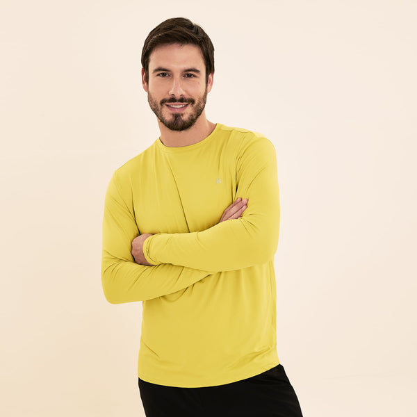 Camisa UV Masculina Com Proteção Solar Uvpro.-PISTACHE