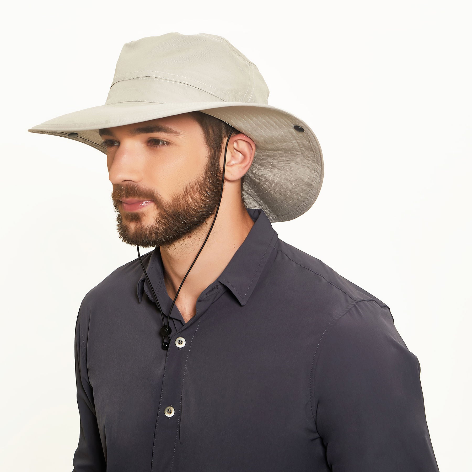 Chapéu Safari Com Proteção Solar - AREIA