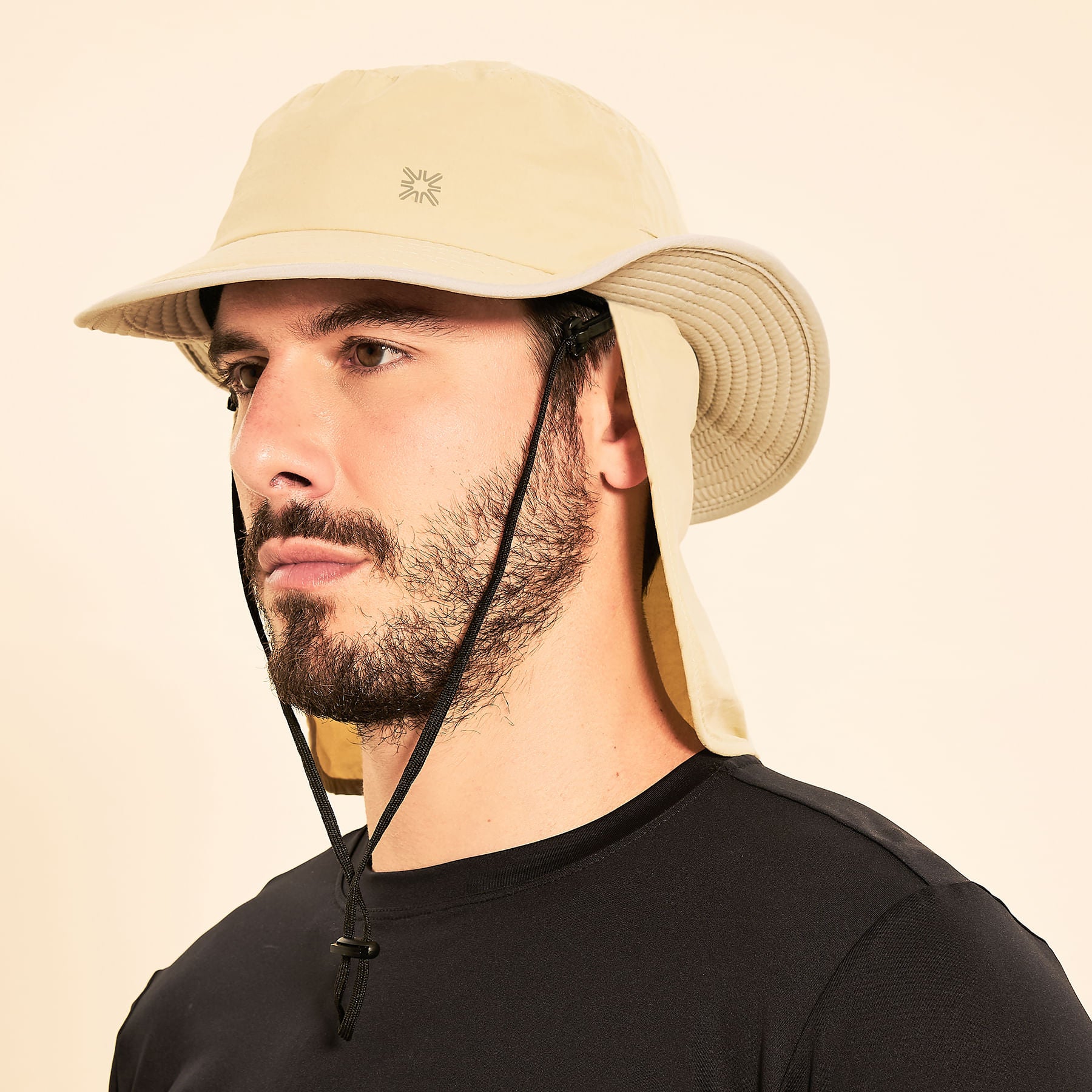 Chapéu UV Com Proteção Solar Kansas - AREIA/CINZA