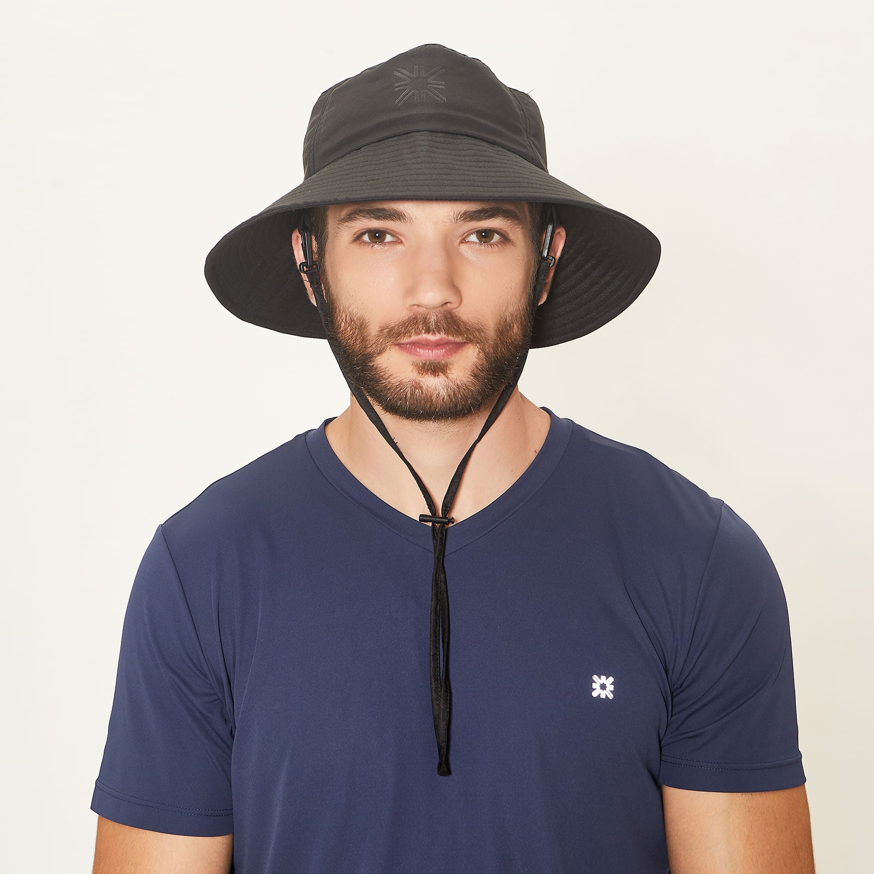 Chapéu  Uv Com Proteção Solar New Cassís Preto