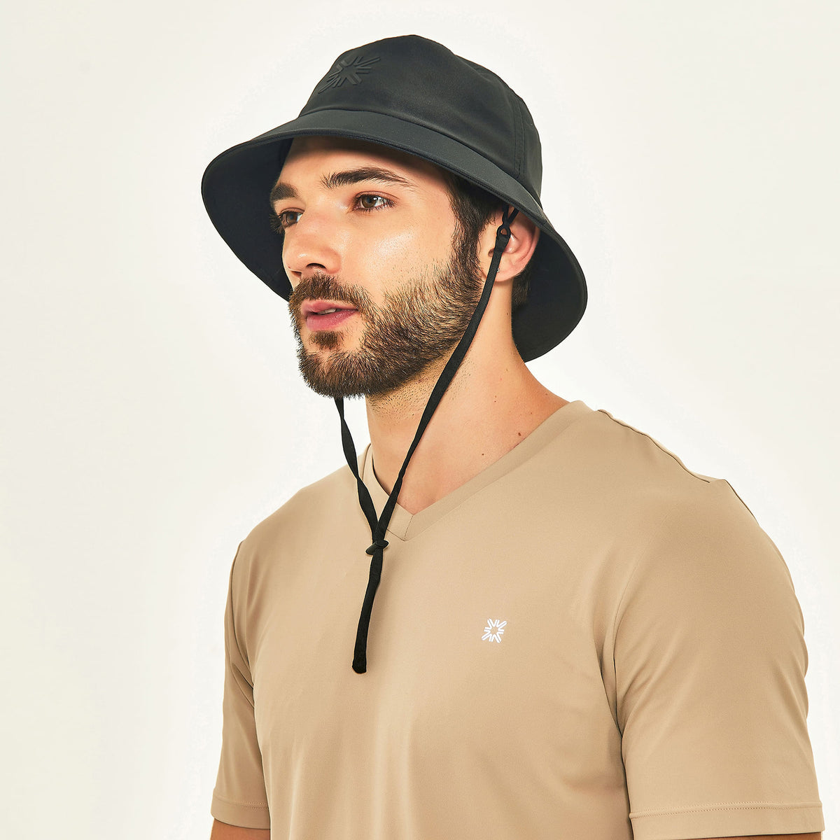 Chapéu UV Bucket Com Proteção Solar - PRETO