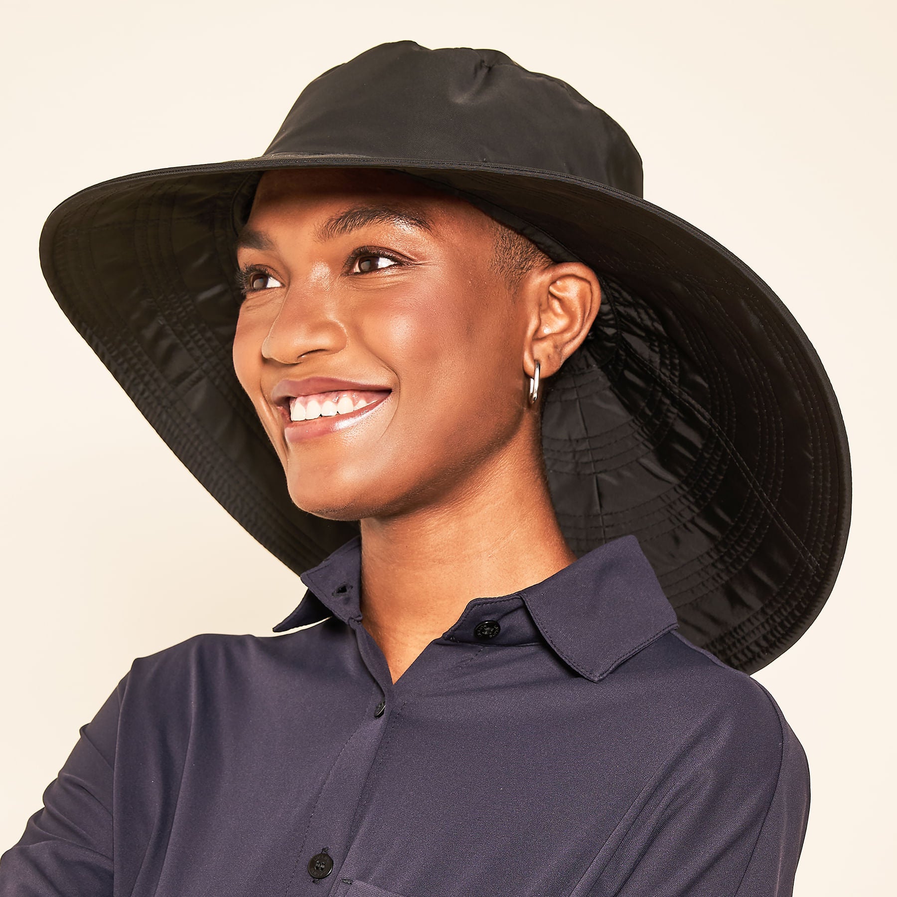 Chapéu UV com Proteção Solar Beverly Hills Preto