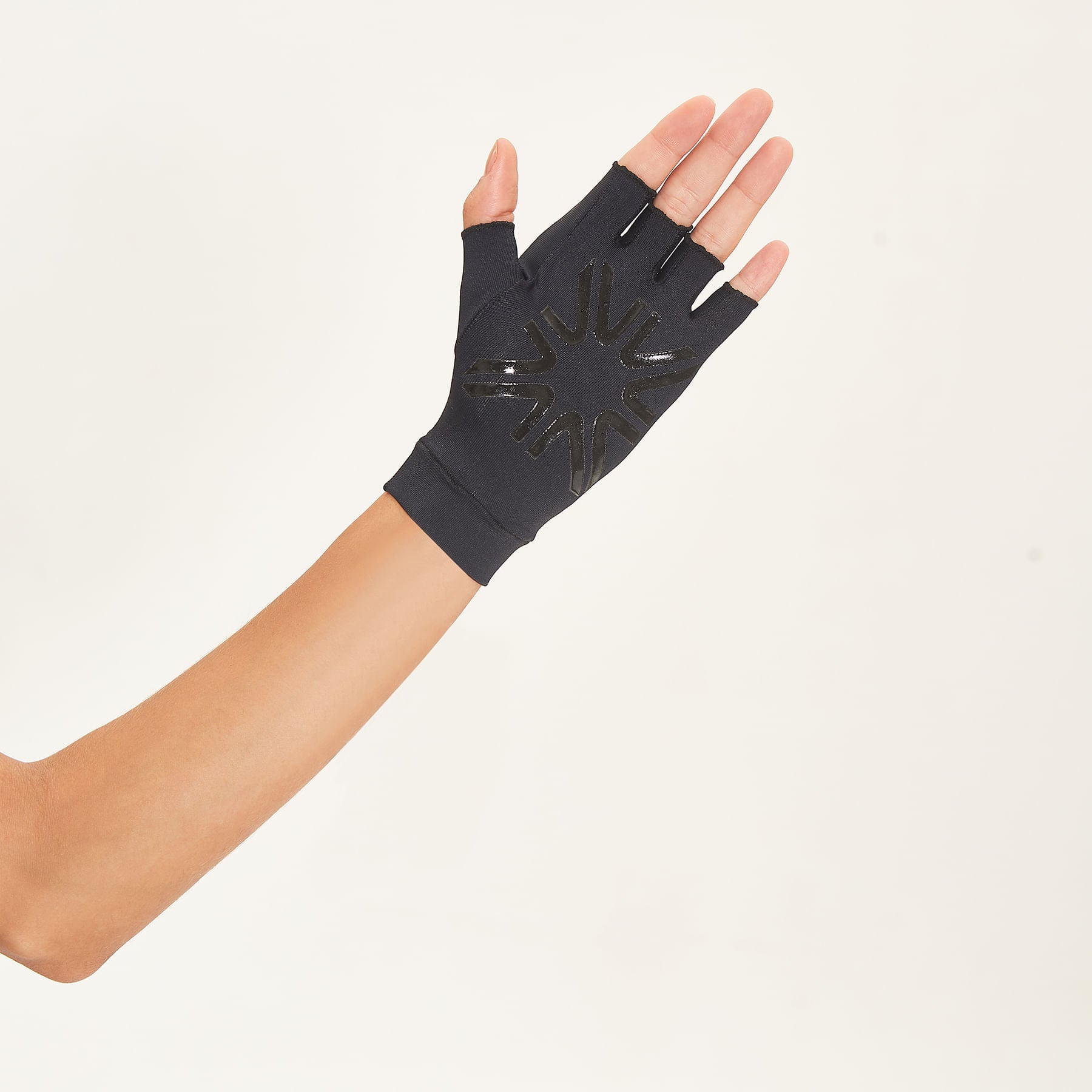 Luva UV Curta Com Proteção Solar - PRETO