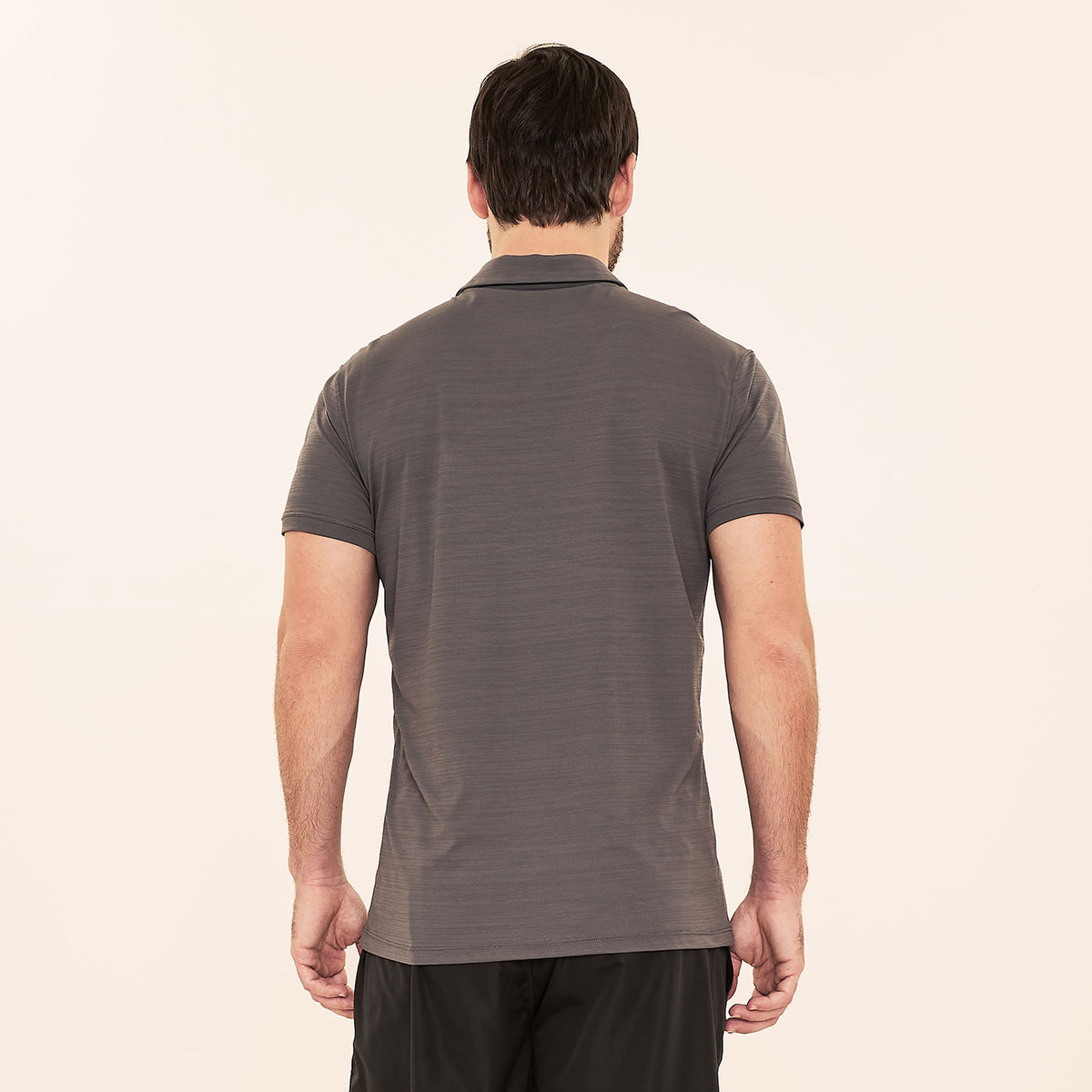 Camisa UV Polo Masculina Com Proteção Solar-CHUMBO