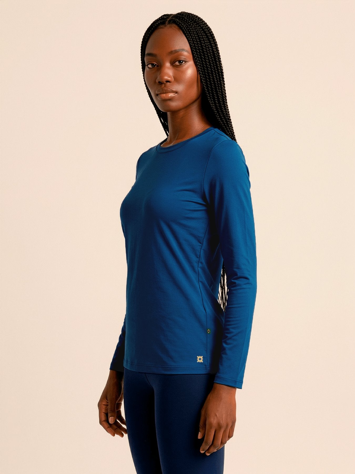 Camiseta UV com Proteção Solar UVPRO Fem ML – Cobalto | Copa 2026