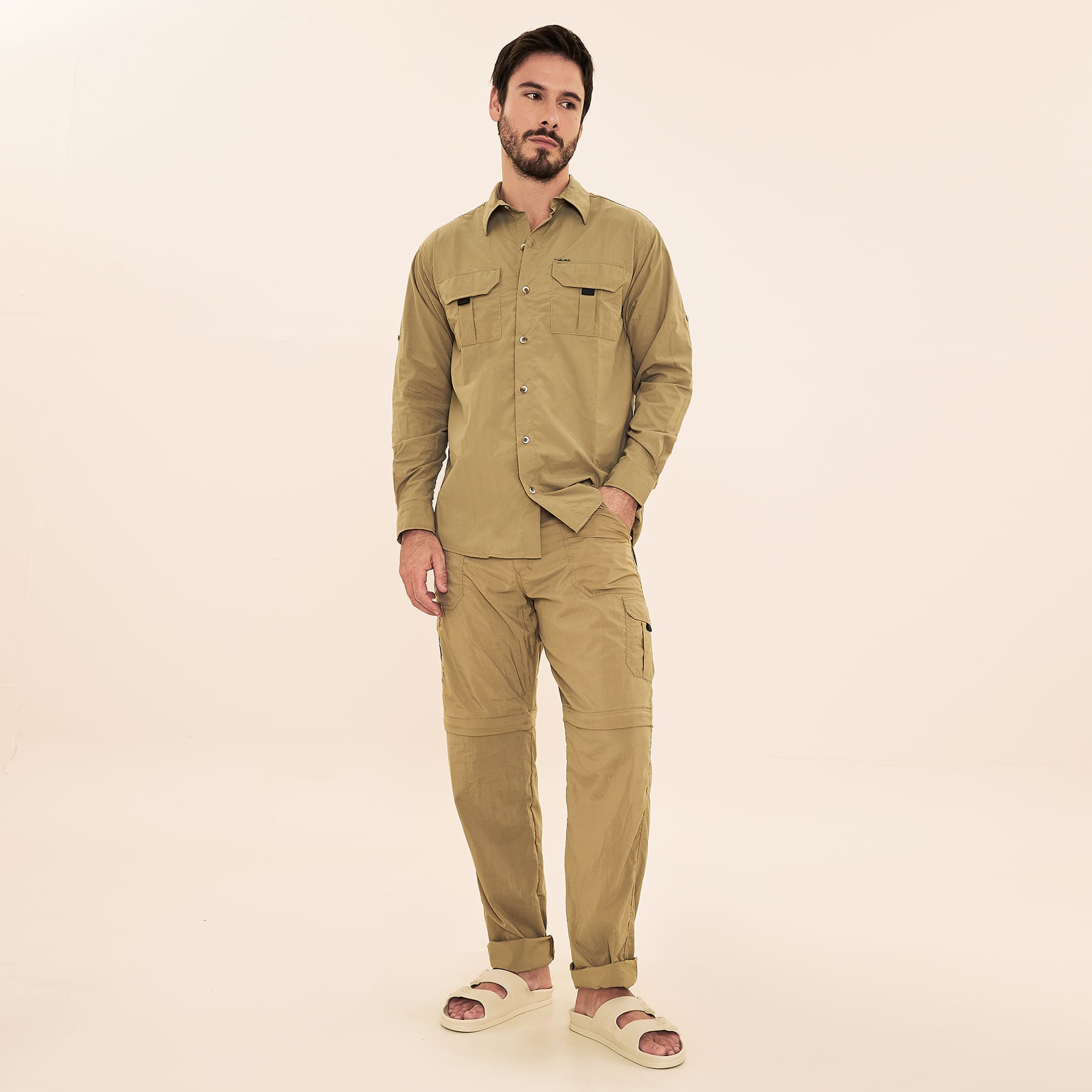 Camisa UV com Proteção Solar Masculina Tenerife - OCRE