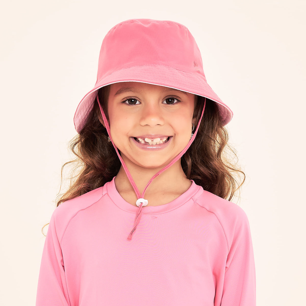 Chapéu UV Infantil Com Proteção Solar Basic Kids - PINK/ROSA