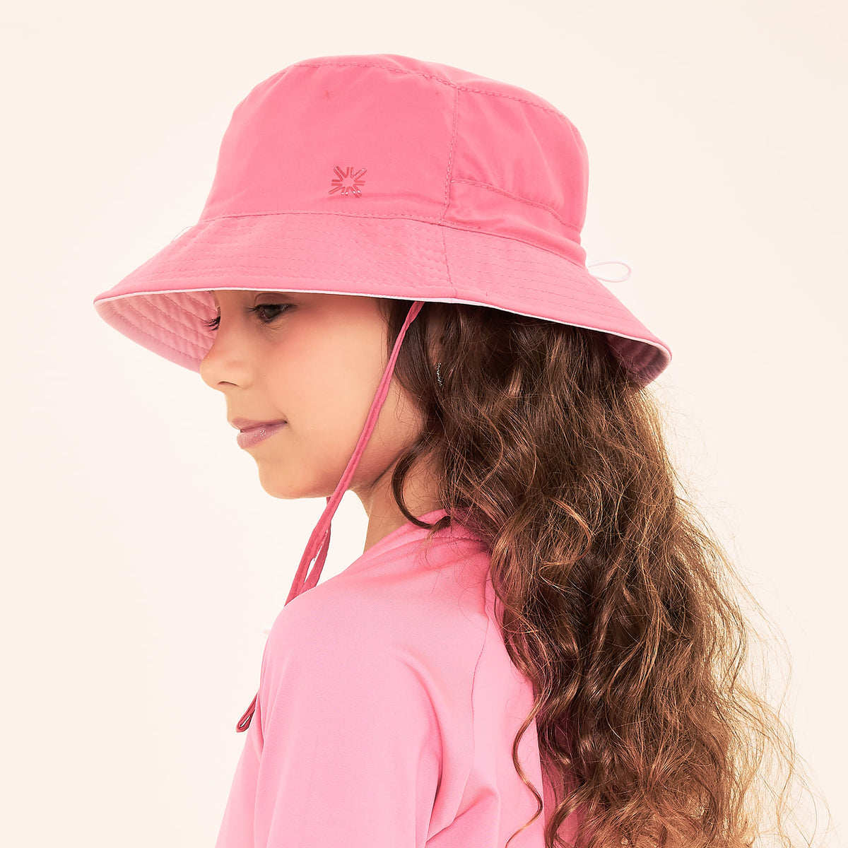 Chapéu UV Infantil Com Proteção Solar Basic Kids - PINK/ROSA