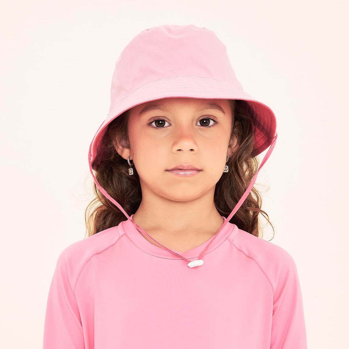 Chapéu UV Infantil Com Proteção Solar Basic Kids - PINK/ROSA
