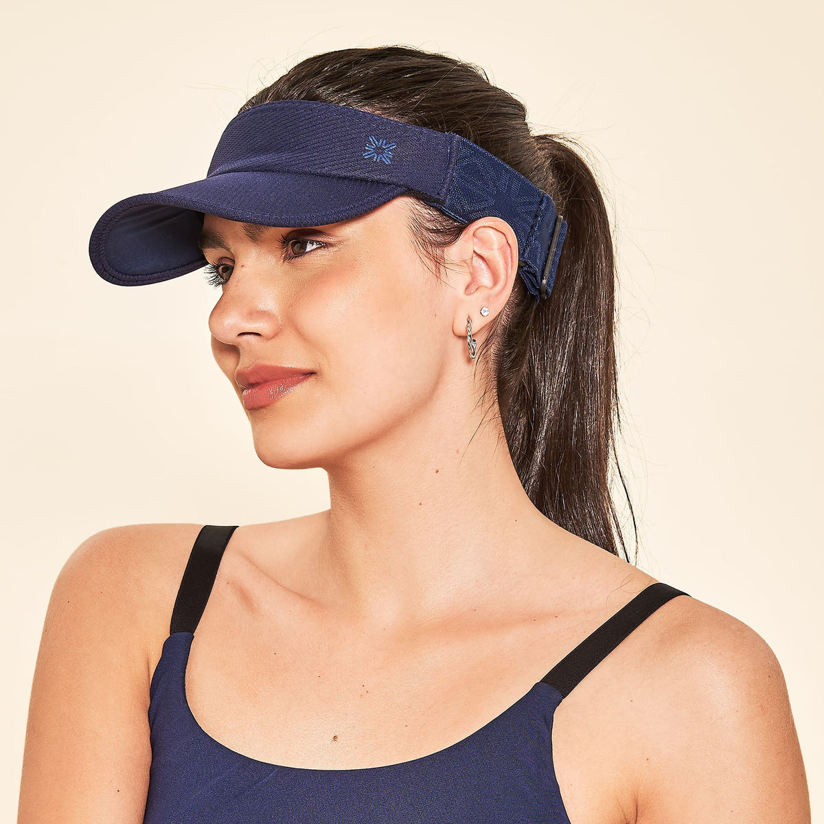 Viseira UV Elastic Com Proteção Solar Marinho