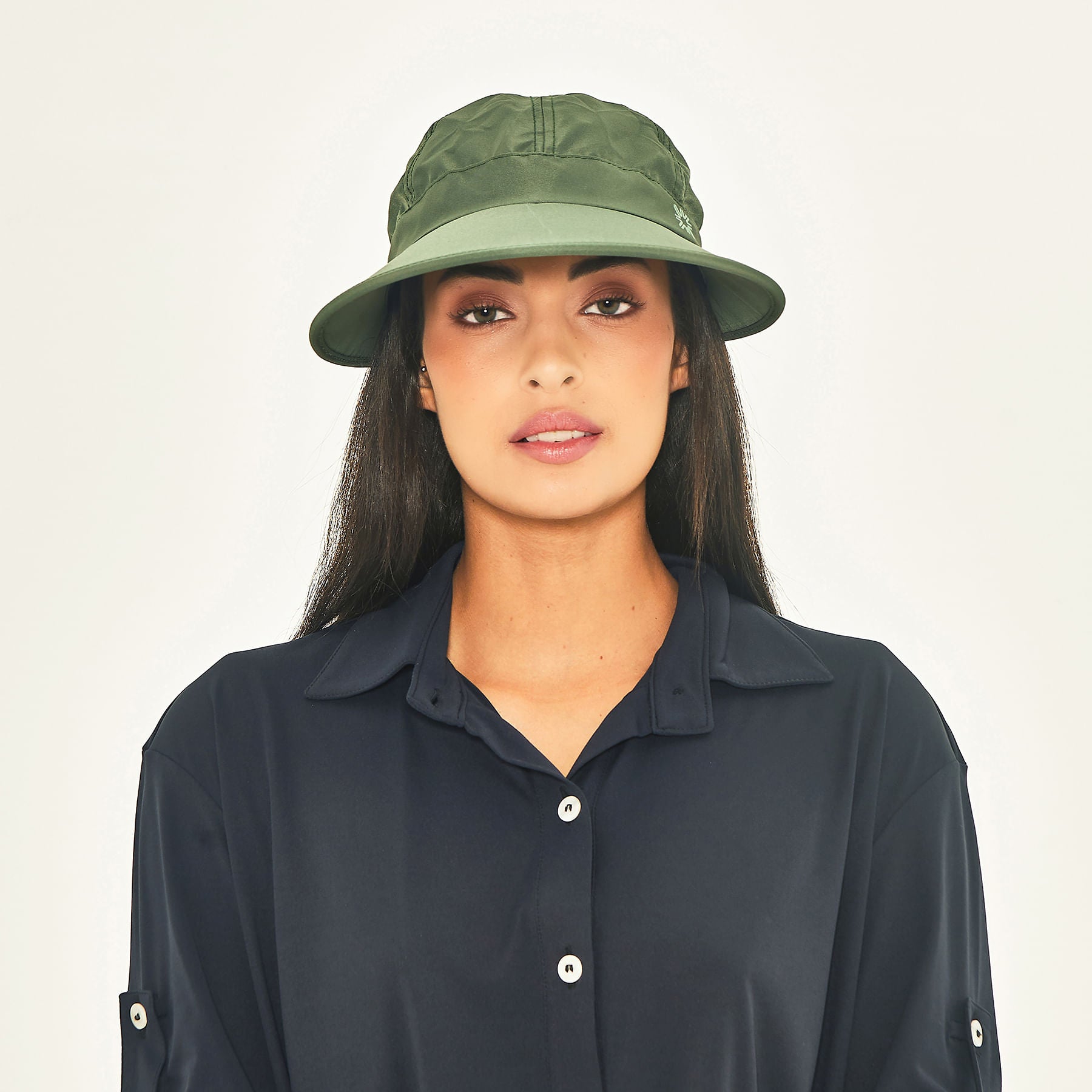 Viseira UV Com Proteção Solar Nice - VERDE MILITAR