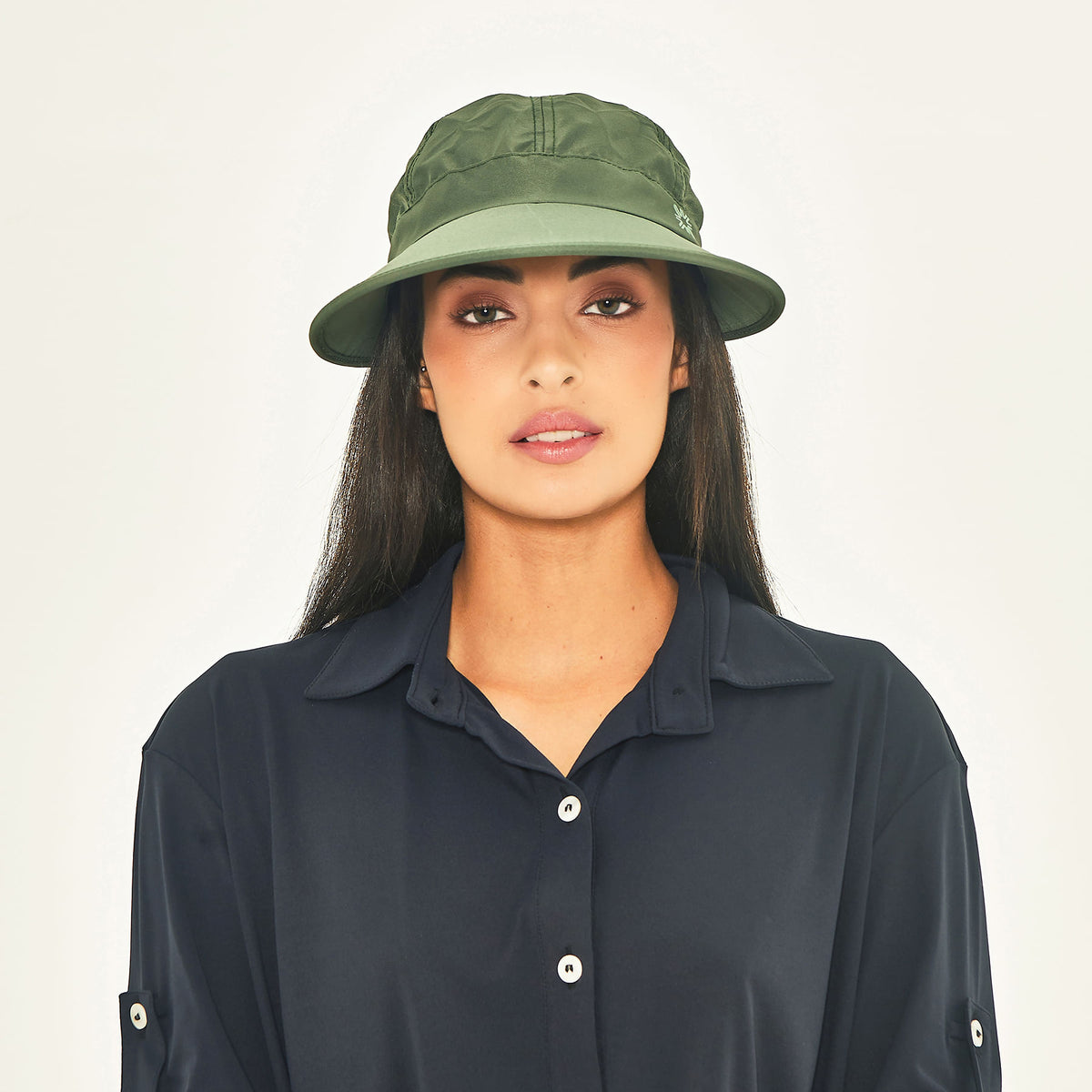 Viseira UV Com Proteção Solar Nice - VERDE MILITAR
