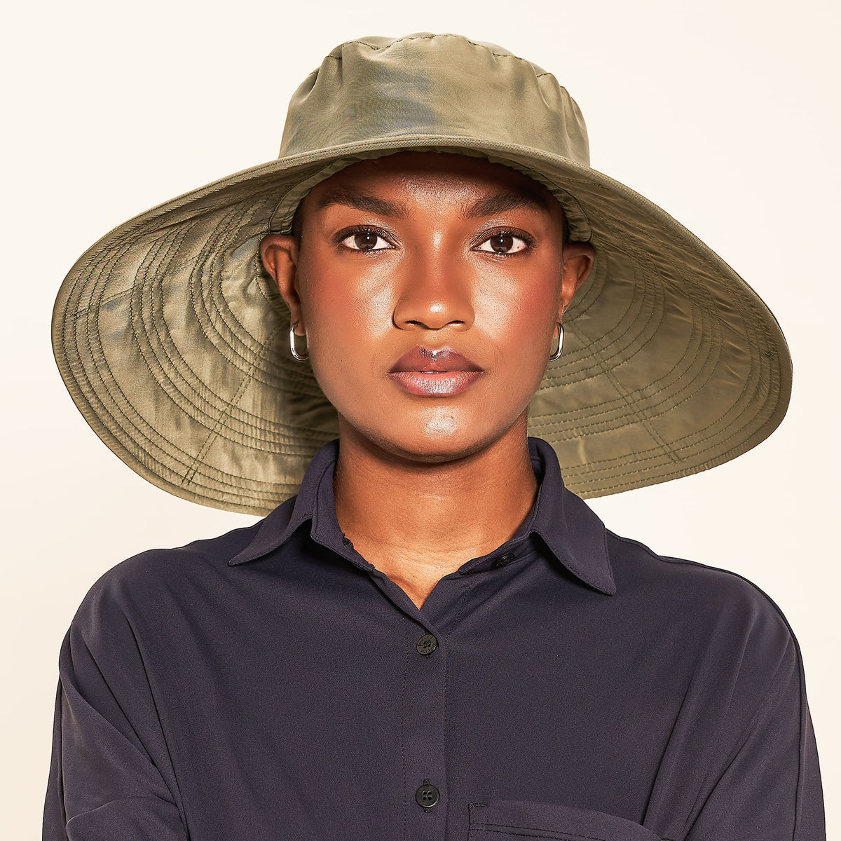 Chapéu UV com Proteção Solar Beverly Hills Verde Militar