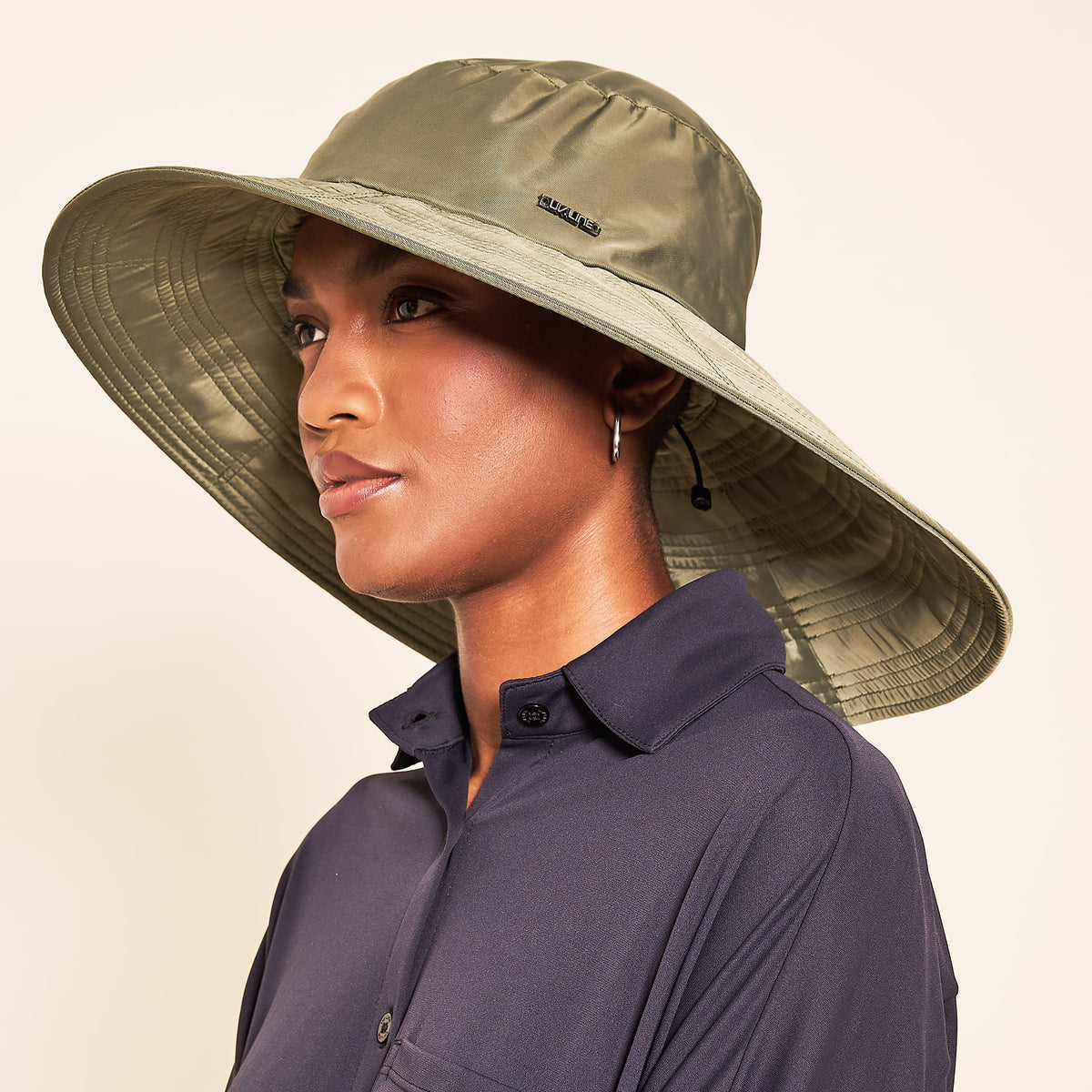 Chapéu UV com Proteção Solar Beverly Hills Verde Militar