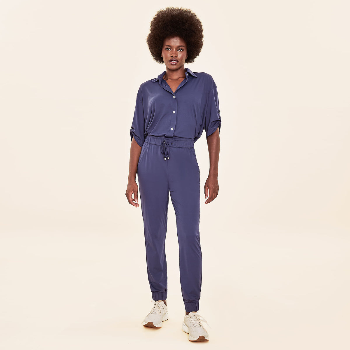 Calça Basic UV Com Proteção Solar Marinho