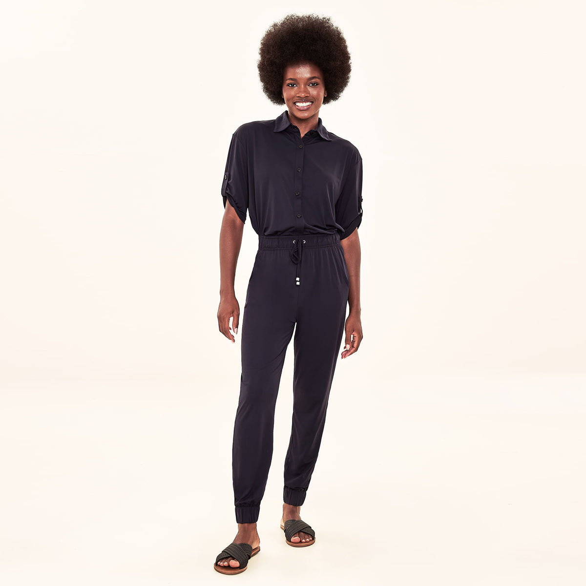 Calça UV Basic Com Proteção Solar Preto