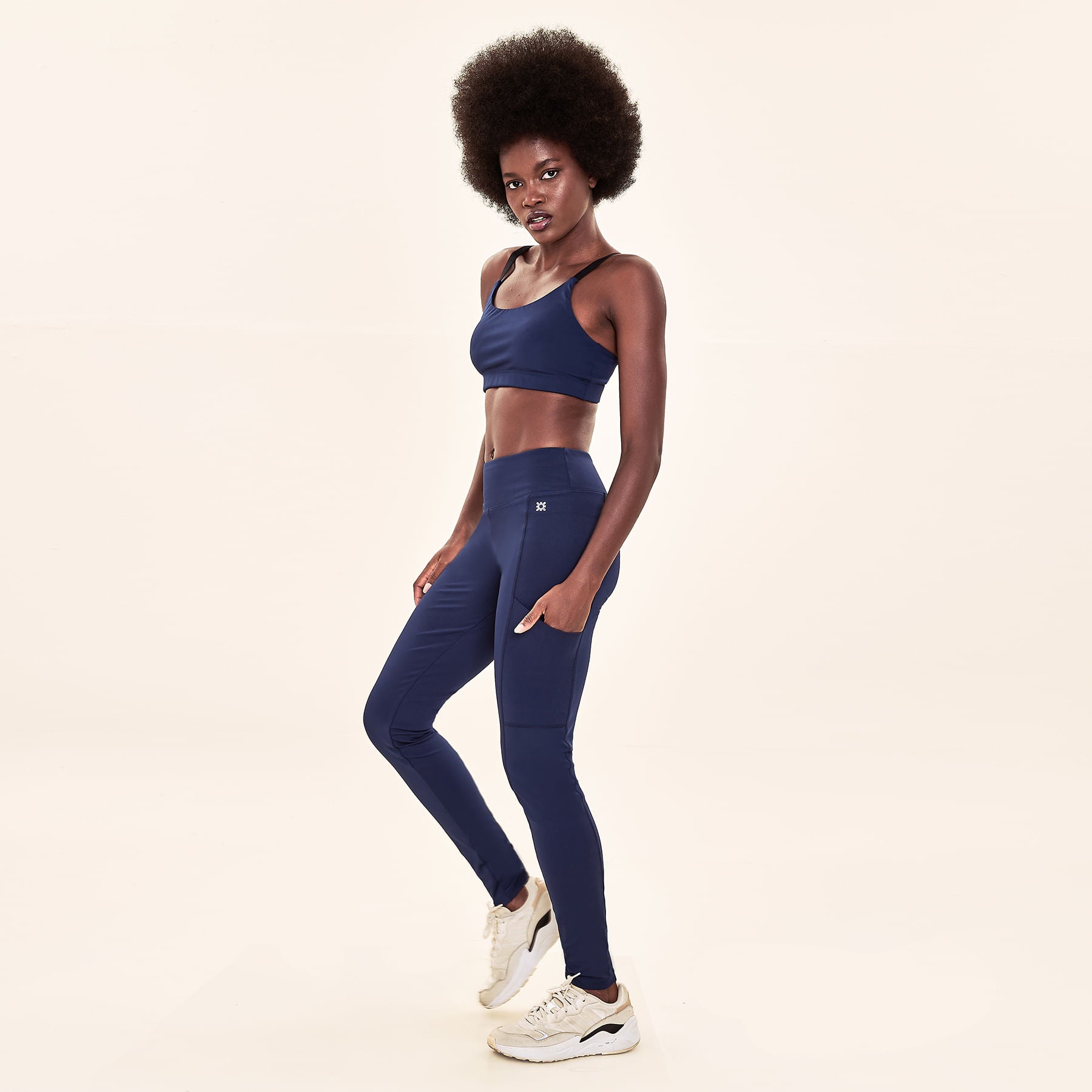 Legging Fit UV com Proteção Solar Aspen - Marinho