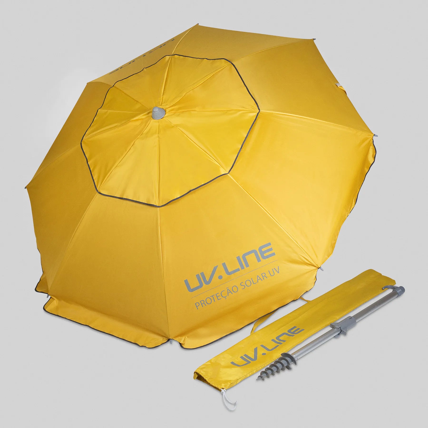 Guarda-Sol UV Com Proteção Solar Amarelo