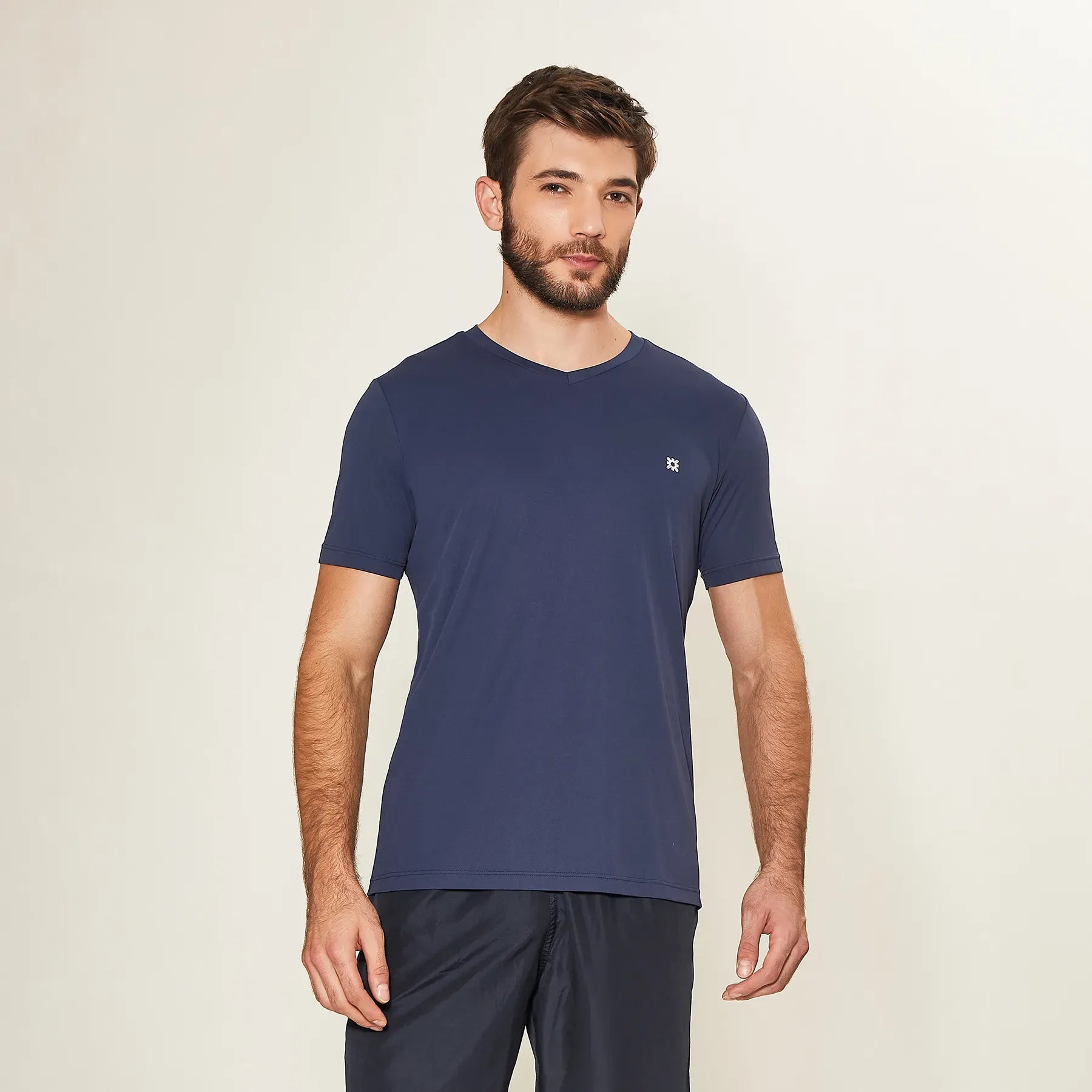 Camisa UV Masculina Com Proteção Solar UVPRO FIT MC - MARINHO