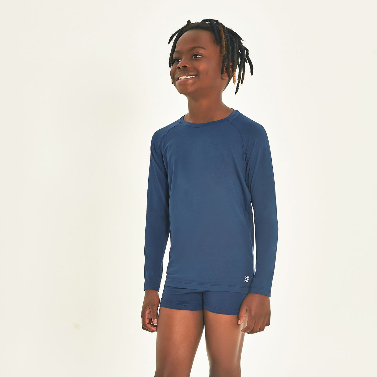 Camiseta UV Infantil Com Proteção Solar Uvpro Marinho