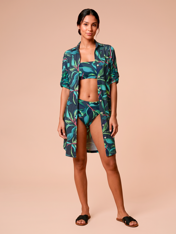 Saída de Praia UV.LINE Chemise Garden | Feminino