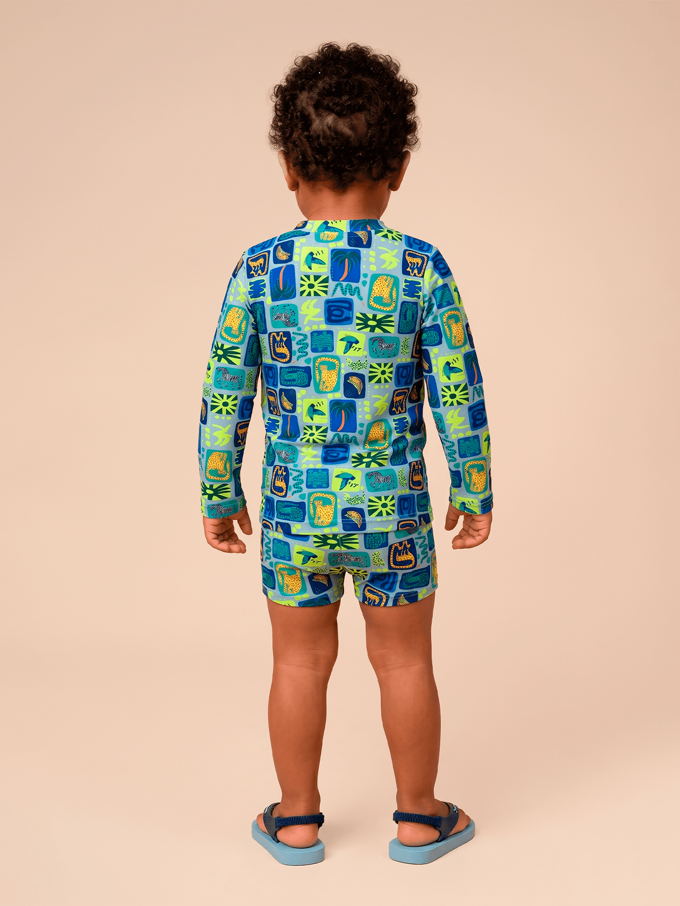 Conjunto Baby UV Com Proteção Solar ML - Estampa Selos