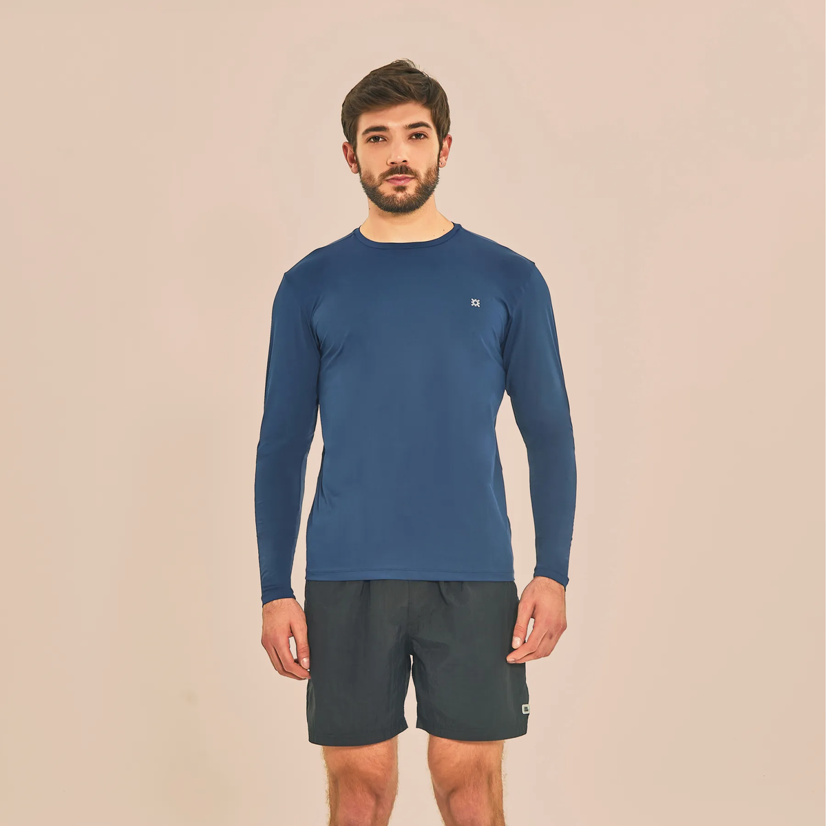 Camisa UV Masculina Com Proteção Solar Uvpro Marinho