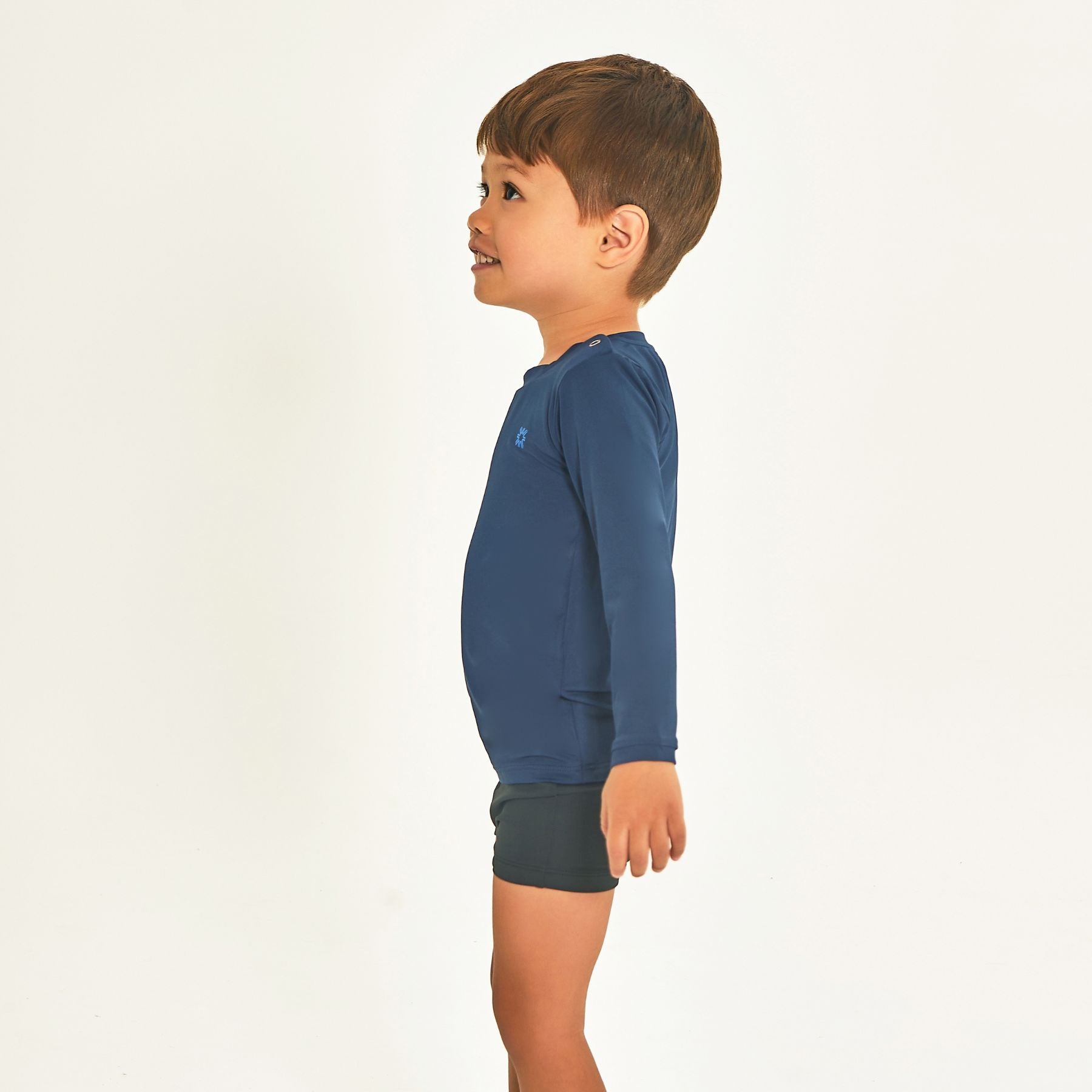 Camisa UV Bebê Com Proteção Solar Marinho