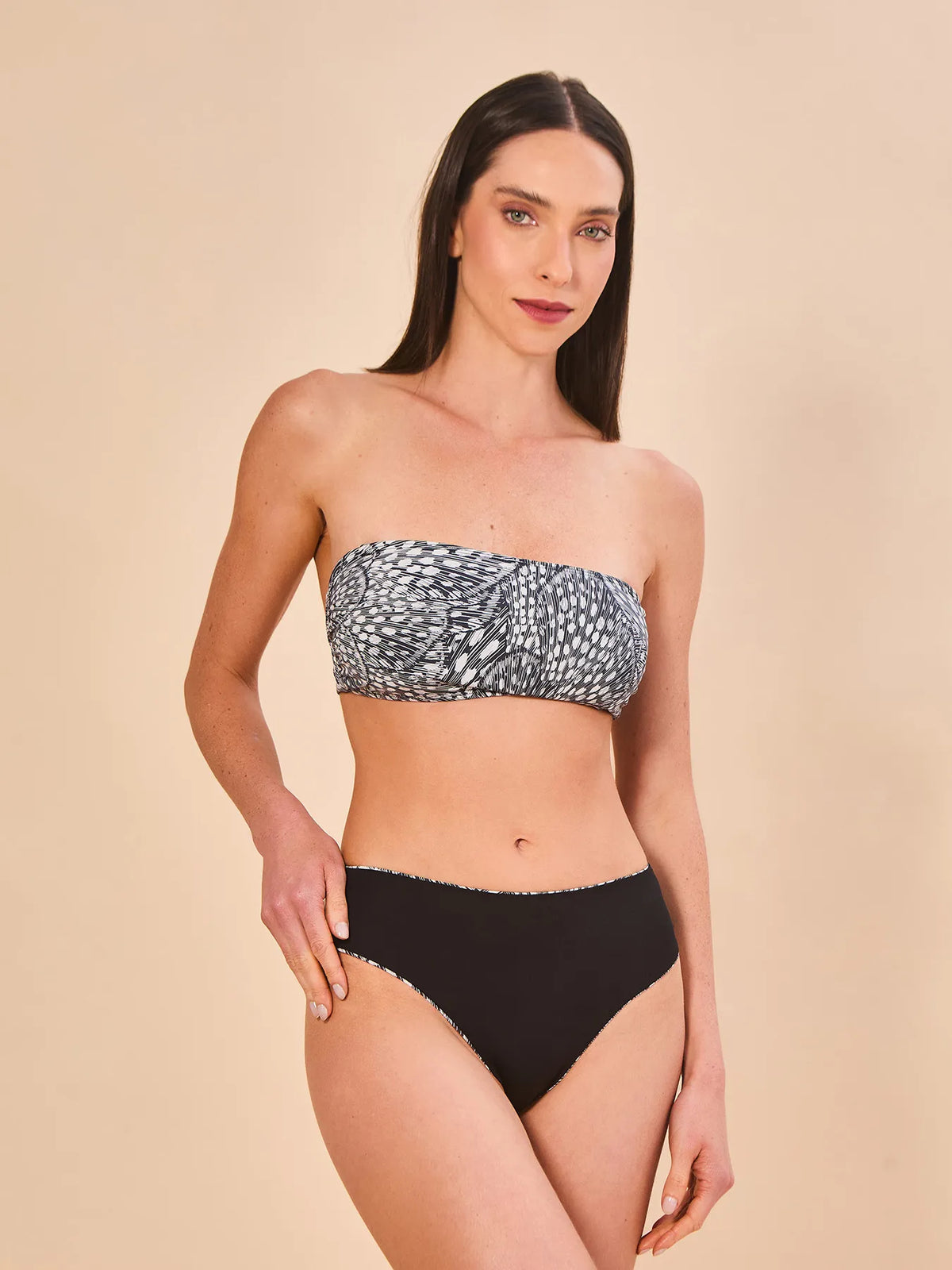 Biquíni Uv Com Proteção Solar Bandeau - ESTAMPA ASAS