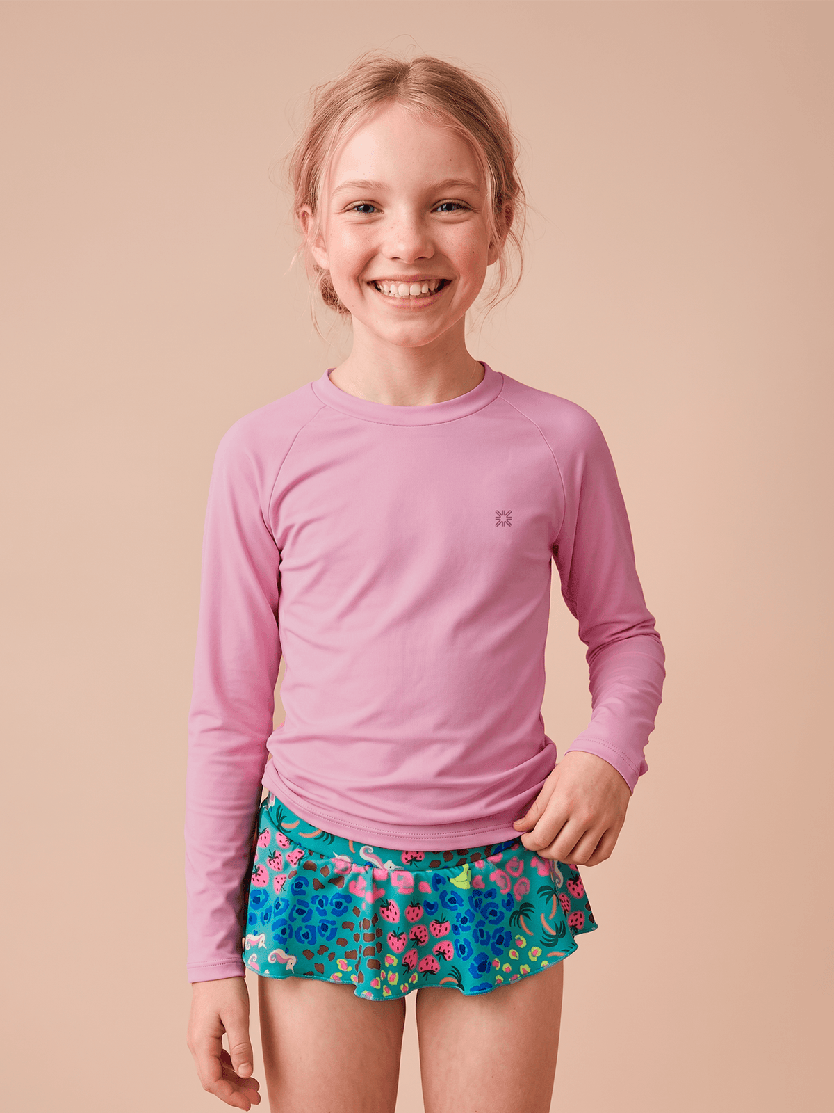Camisa UV Infantil Com Proteção Solar UVPRO - ROSA