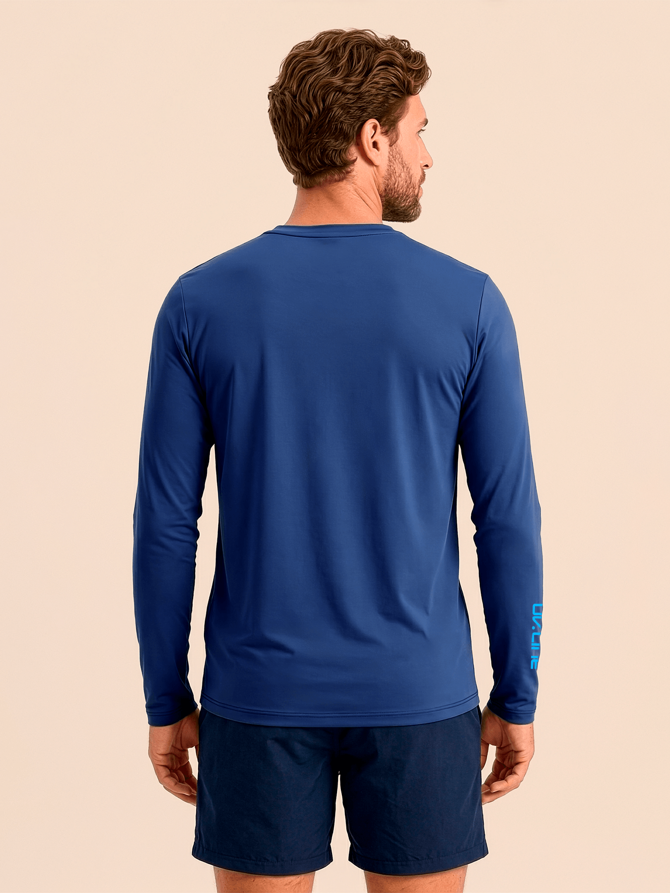 Camiseta UV Com Proteção Solar Slim Pro Uv.Line ML MASC - MARINHO MADRUGADA