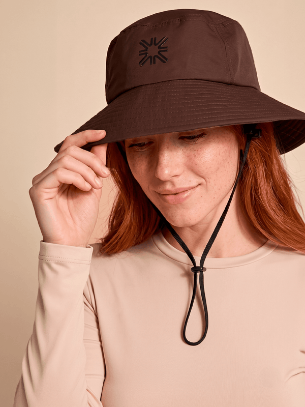 Chapeu  Uv Com Proteção Solar New Cassís-MARROM
