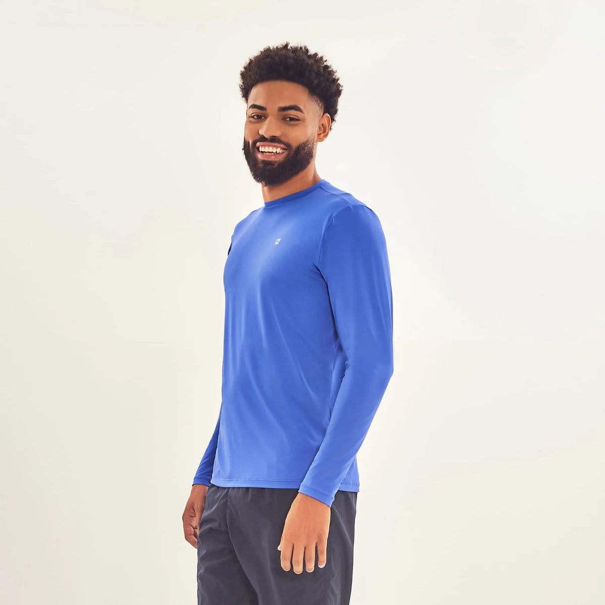 Camisa UV Masculina Com Proteção Solar Uvpro Cobalto