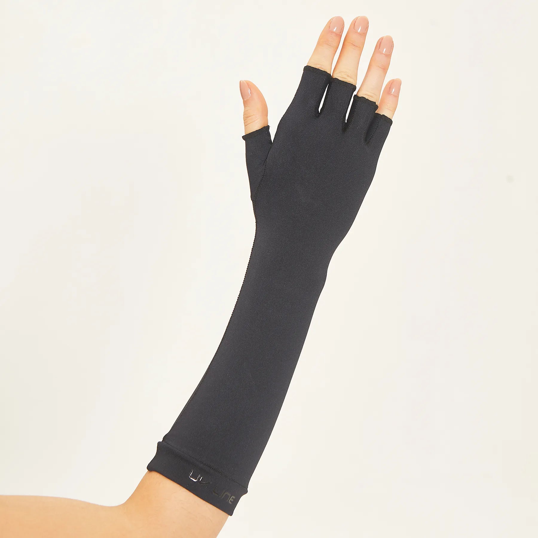 Luva UV Longa Com Proteção Solar - PRETO