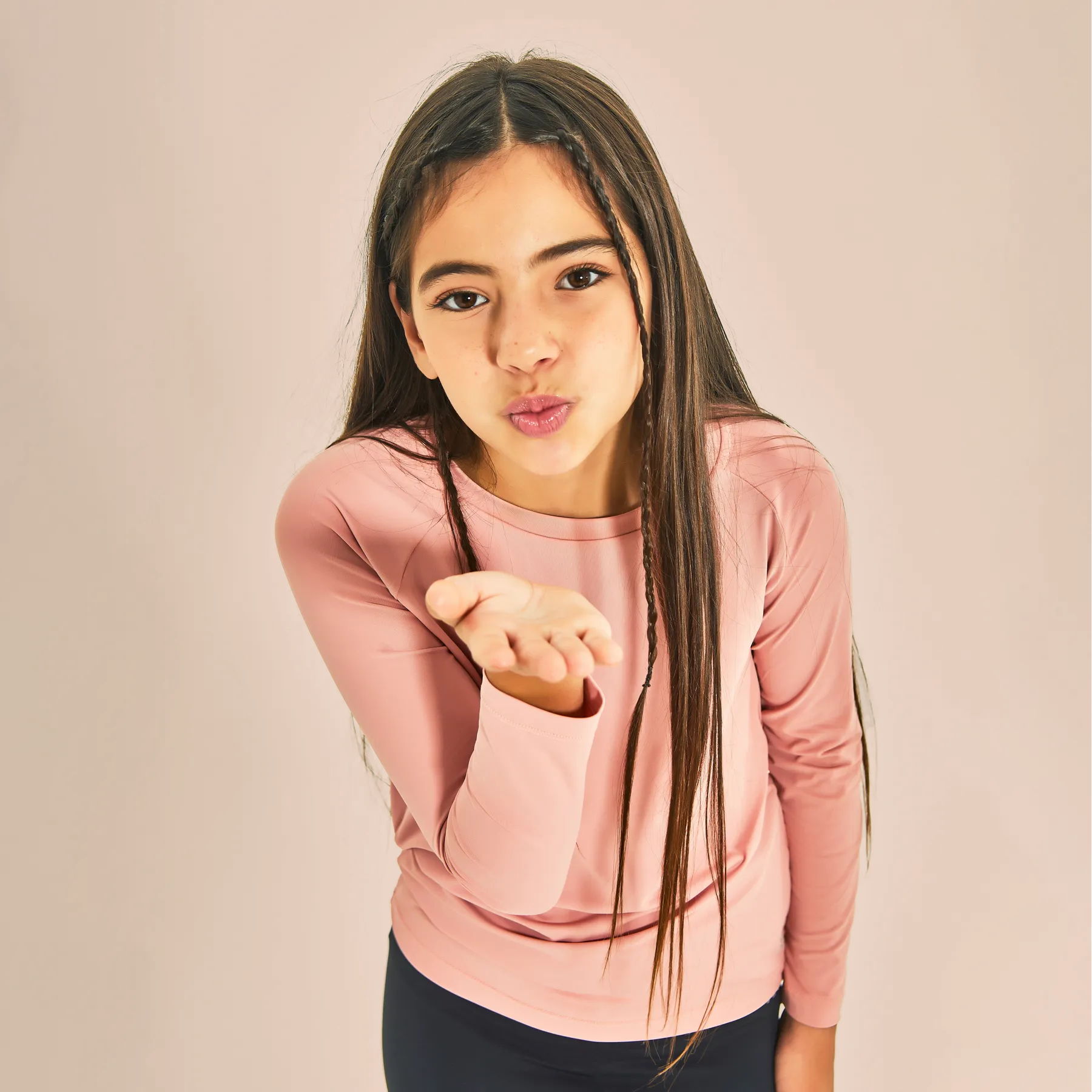 Camisa UV Infantil Com Proteção Solar Uvpro Rose