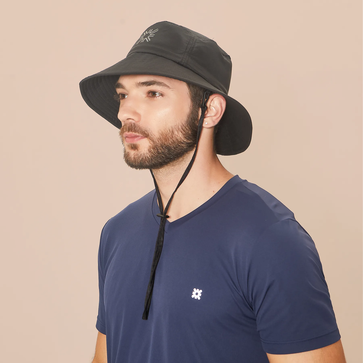 Chapéu  Uv Com Proteção Solar New Cassís Preto