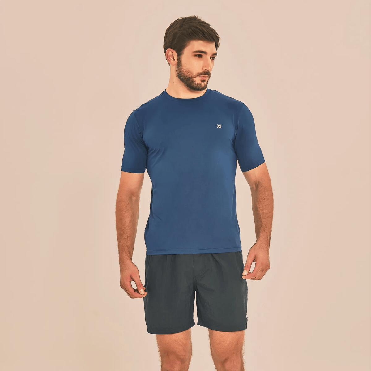 Camisa UV Masculina Com Proteção Solar Uvpro Marinho