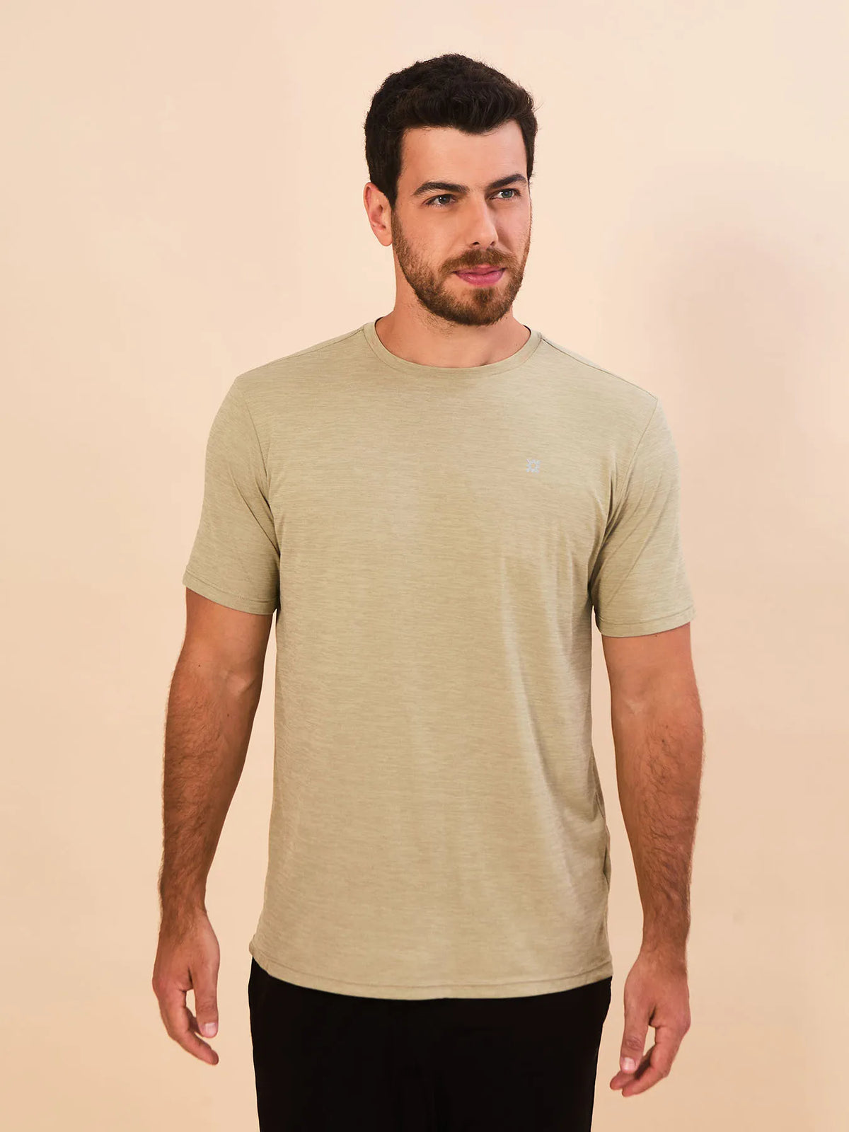 Camisa UV Masculina Com Proteção Solar New Fit Mescla MC - AREIA