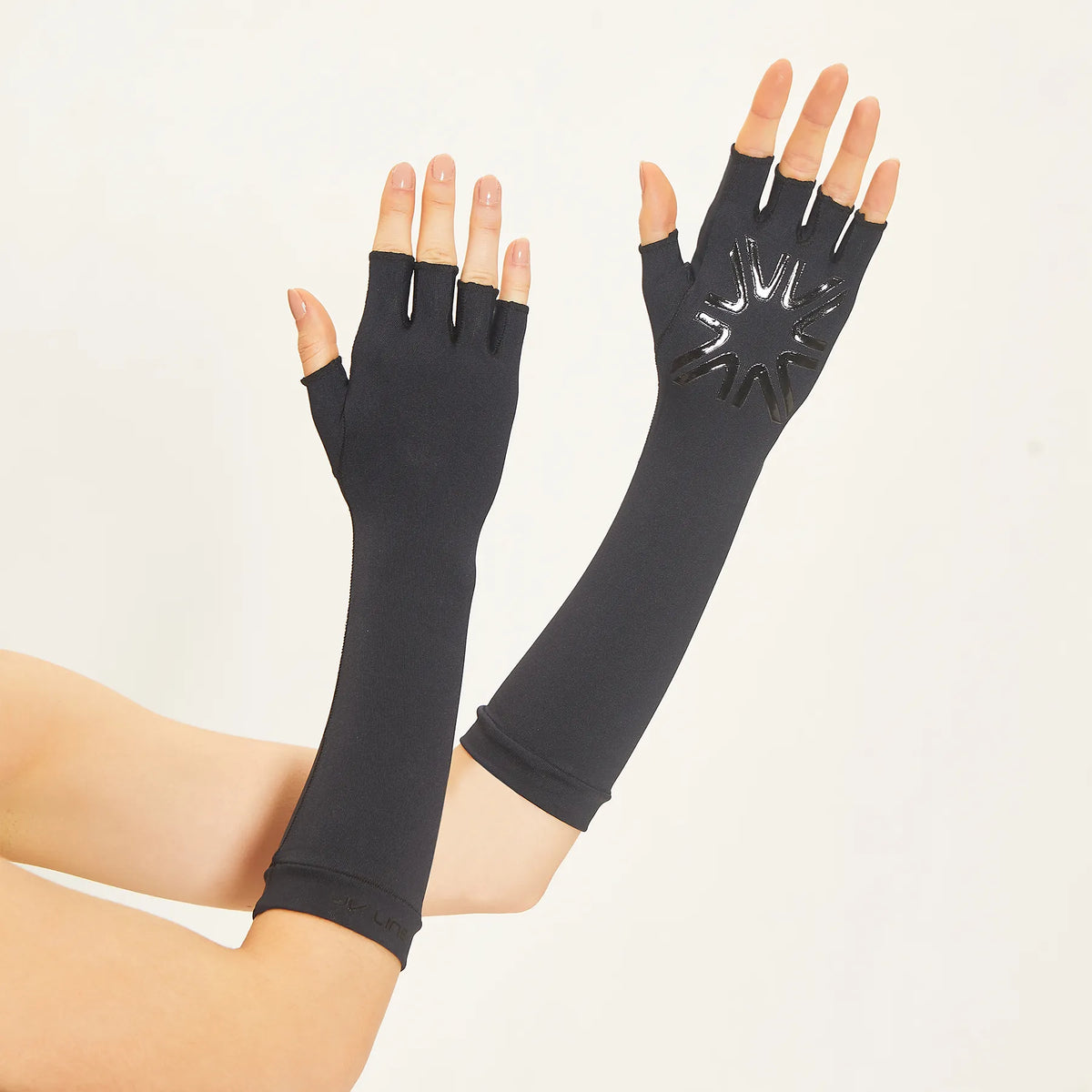 Luva UV Longa Com Proteção Solar - PRETO
