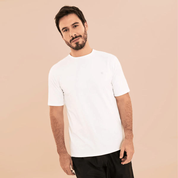 Camisa UV Masculina Com Proteção Solar Uvpro Branco