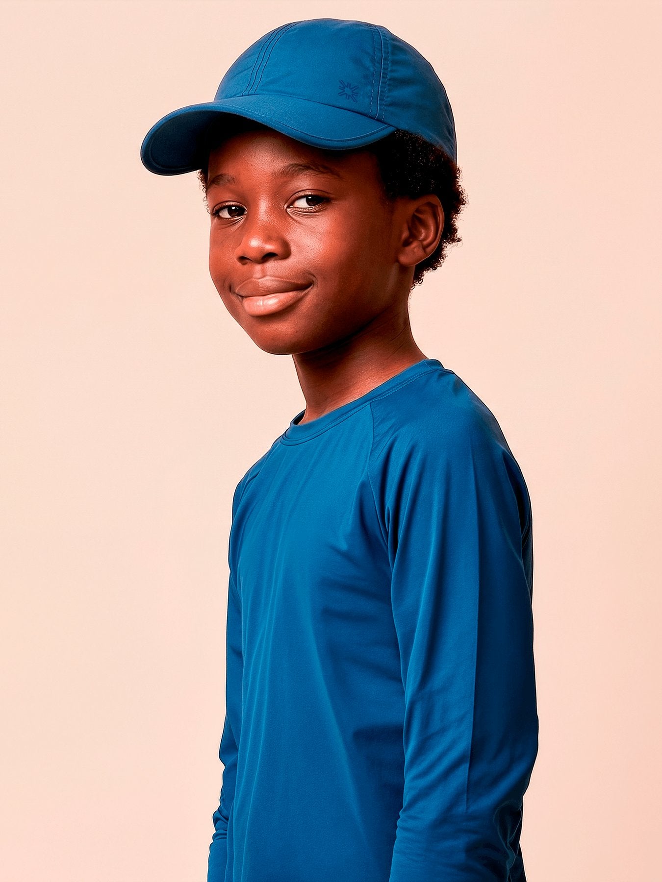 Boné UV Infantil com Proteção Solar Teens Brasil – Cobalto | Copa 2026